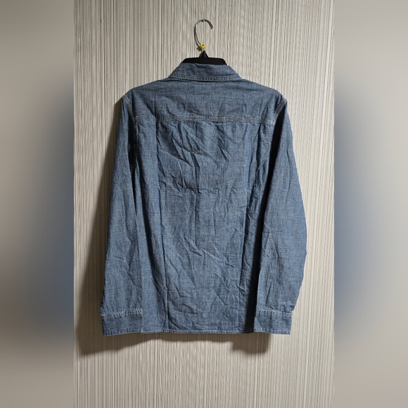 Madewell Men's Button Up Shirt In Japanese Chambray  Size Small - Picture 9 of 12